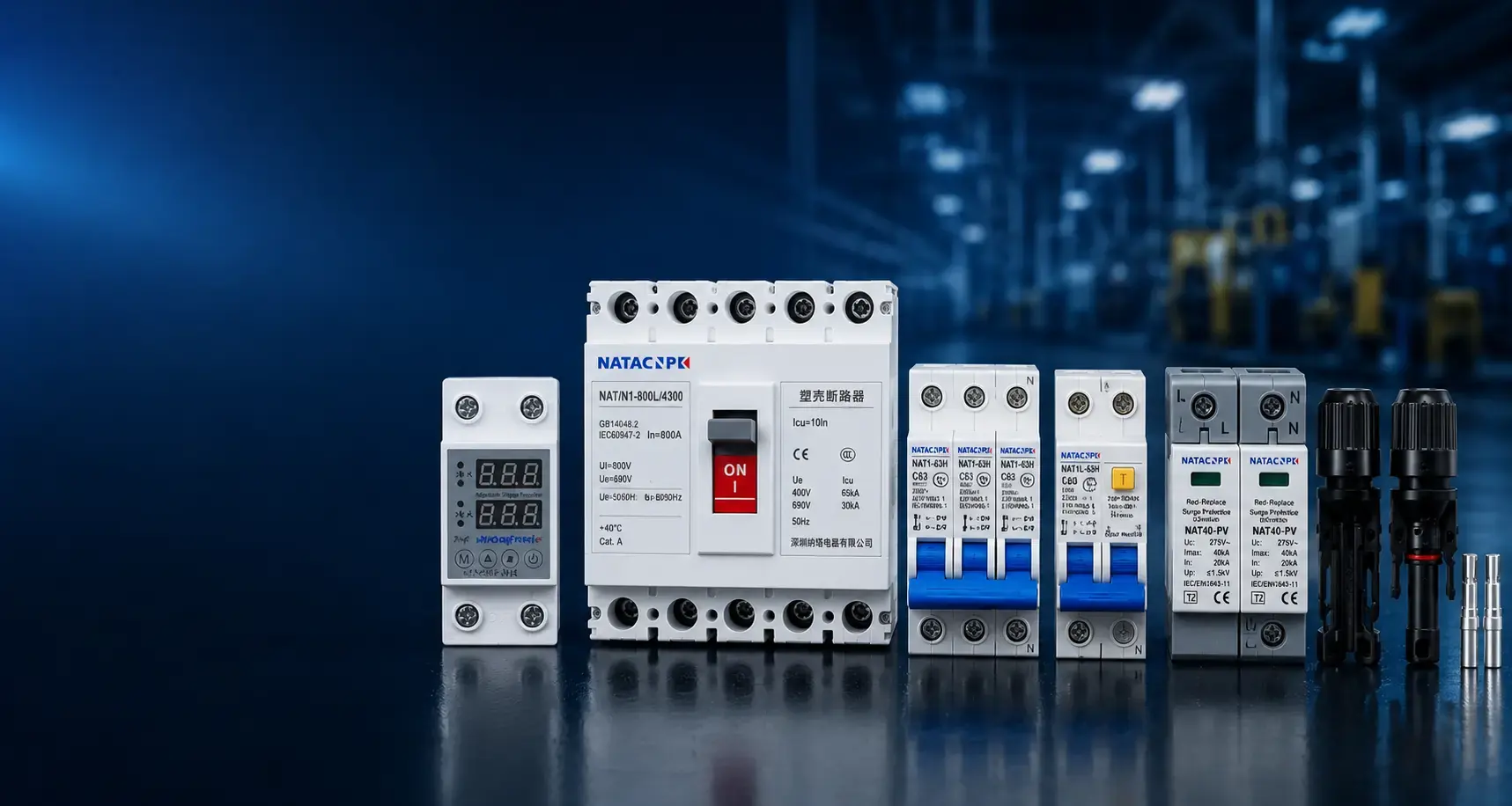 Industrial electrical protection products and components